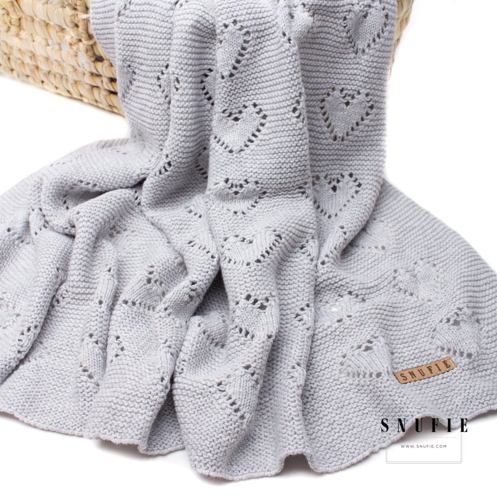 Snufie babydeken – zachte en ademende deken voor pasgeborenen, perfect voor wieg en kinderwagen.