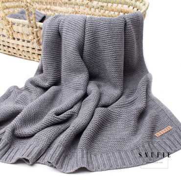 Snufie babydeken – zachte en ademende deken voor pasgeborenen, perfect voor wieg en kinderwagen.