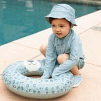 Groene UV Zonnehoed Baby – Leopard Print | Swim Essentials