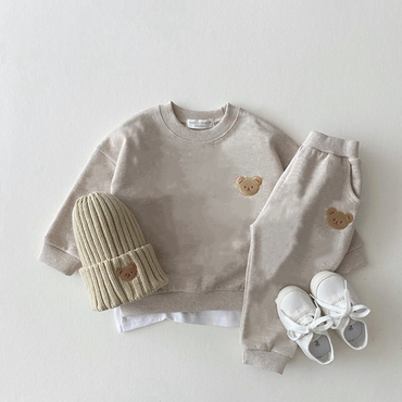 Annie & Charles® TEDDY Joggingset: zachte sweater en comfortabele broek voor baby