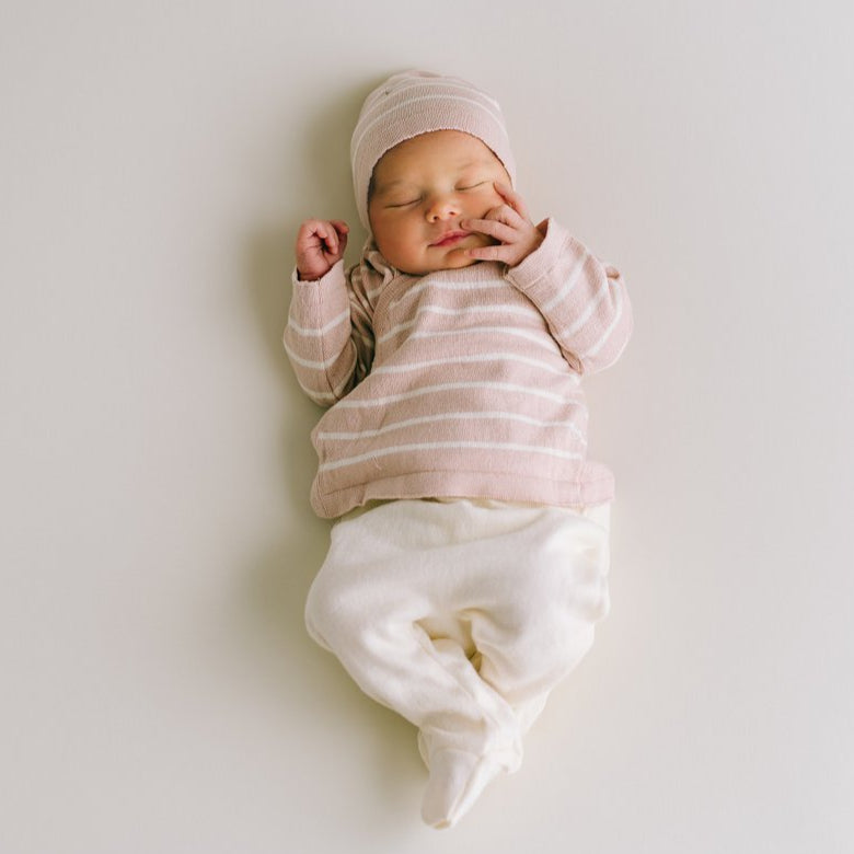 Micu Micu Newbornset met Strepen voor Baby's in Zachte Kleuren