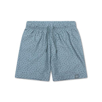 Green Leopard Print Swim Shorts for Boys – UV Protection UPF50